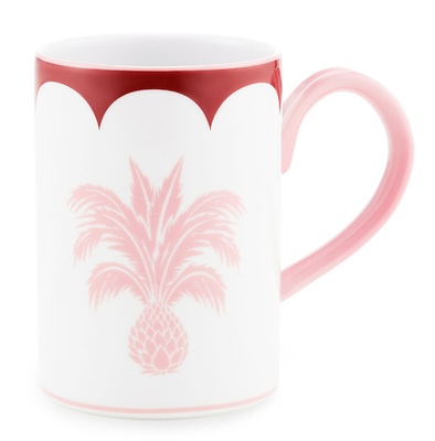 AQUAZZURA CASA JAIPUR MUG BORDEAUX AND PINK